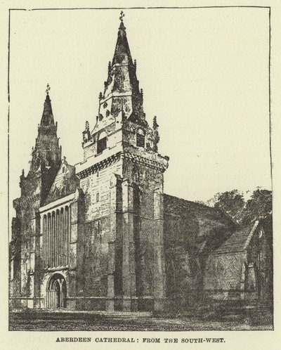 Aberdeen Cathedral, fra sydvest af English School