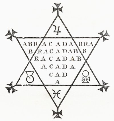 Abracadabra, fra The Ingoldsby Legends or Mirth and Marvels, af Thomas Ingoldsby, udgivet i 1865 af English School
