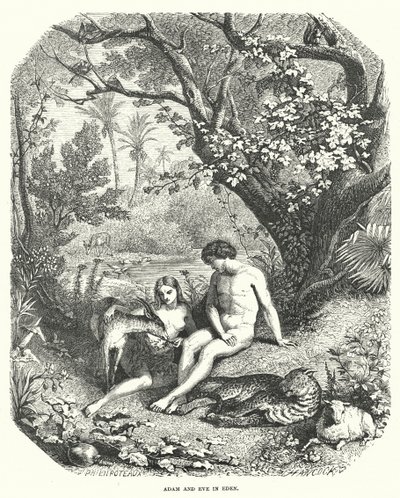 Adam og Eva i Eden af English School