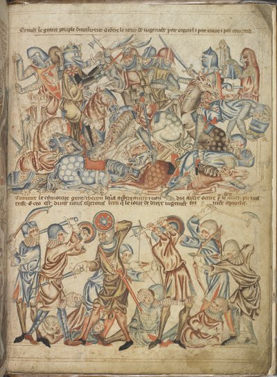 Tilføj 47682 f.40 Jævnaldrende og almindelige, der kæmper ved Bannockburn-slaget, fra 
