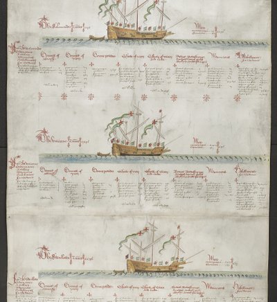 Tilføj MS 22047 f.4r Galleasen Enhjørningen, og Svalen, fra 