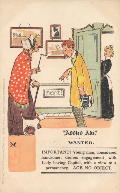 Addled Ads postkort af English School