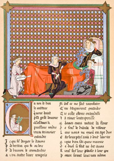 Adenez, kongen af minstrerne, 1878 af English School