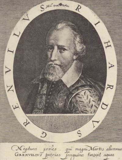 Admiral Sir Richard Grenville af English School