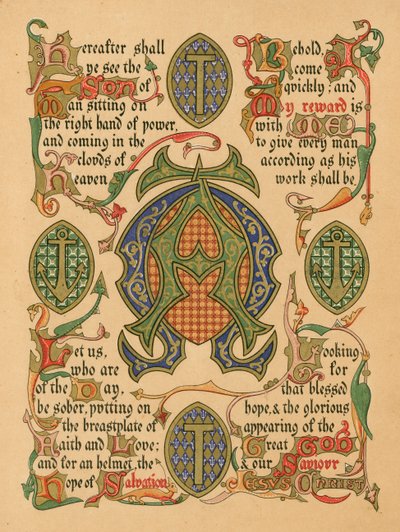 Advent (farve litho) af English School
