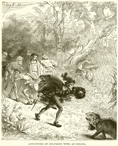 Columbus eventyr med en leguan af English School