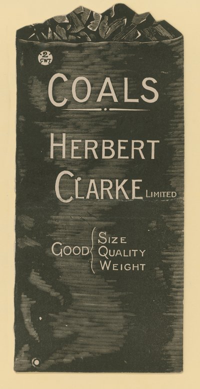 Werbung für Herbert Clarke Ltd., Kohlenhändler von English School