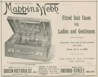 Annonce for Mappin & Webb Ltd af English School