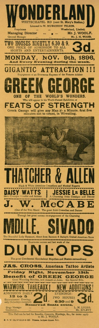 Annonce for Wonderland, Whitechapel Road, London af English School