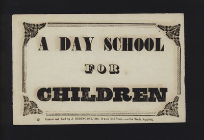 Annonce: En dagskole for børn (type) af English School