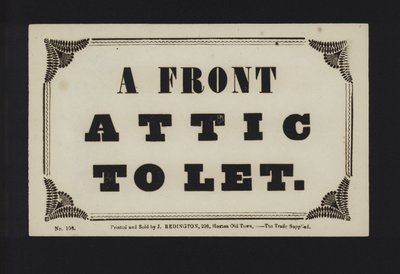 Annonce: Et forloft til leje (type) af English School