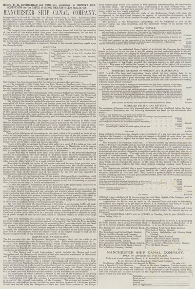 Annonce, Manchester Ship Canal Company (gravering) af English School