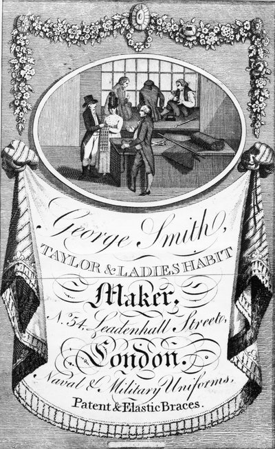 Annonce for George Smith, Taylor og Ladies Habit Maker af English School