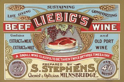 Annonce for Liebigs Beef Wine af English School