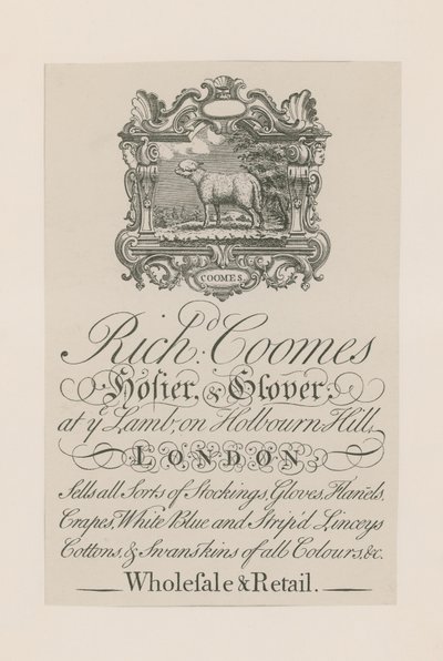 Annonce for Richard Coomes af English School