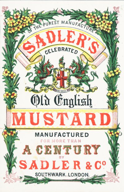 Annonce for Sadlers Old English Mustard af English School