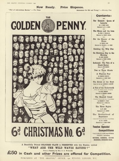 Annonce for The Golden Penny Christmas Number af English School