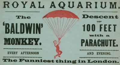 Werbung für den Baldwin-Affen von English School