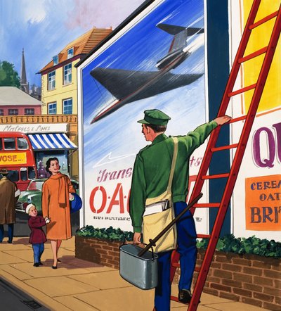 Reklamebilletplakat af English School