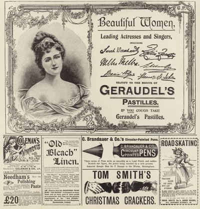 Annoncer spredte sig fra The Graphic Christmas Number 1896 af English School