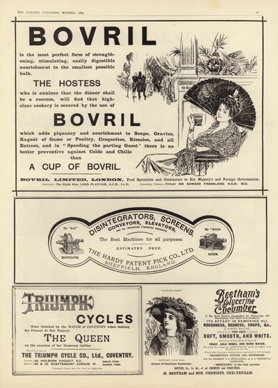 Annoncer spredte sig fra The Graphic Christmas Number 1897 af English School
