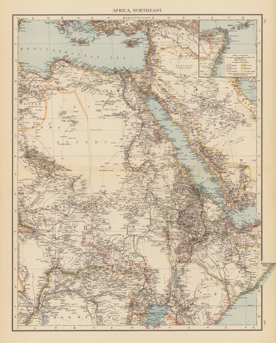 Afrika, nordøst (farvelitografi) af English School