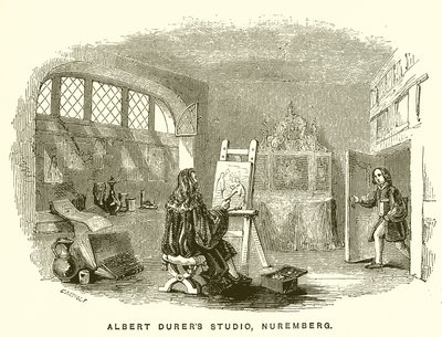 Albert Durers Studio, Nürnberg af English School