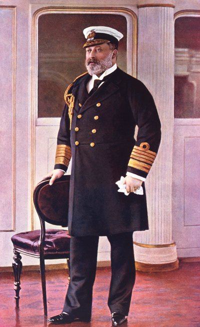 Albert Edward Prinz von Wales, Ehrenadmiral der Flotte, 1898 von English School