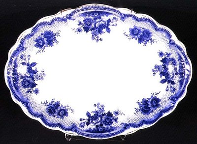 Albertoli mønster Staffordshire tallerken, ca. 1860 (keramik) af English School