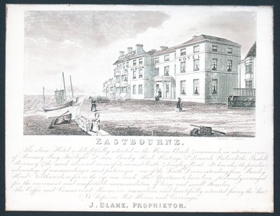 Albion Hotel, handelskort til indehaveren, J Blake af English School