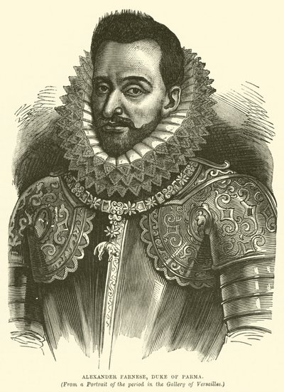 Alexander Farnese, hertug af Parma (gravering) af English School