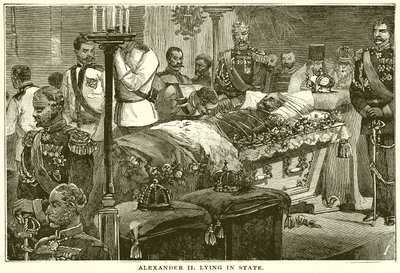 Alexander II liggende i staten af English School