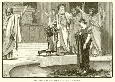 Alexander ved Jupiter Ammons tempel af English School