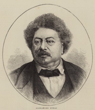 Alexandre Dumas (engraving) af English School