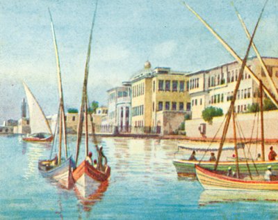 Alexandria, Ras-et-Tin (farvelitografi) af English School