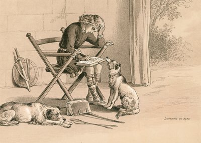 Alfred lærer at læse af English School