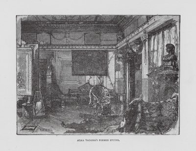 Alma Tademas tidligere atelier (litografi) af English School