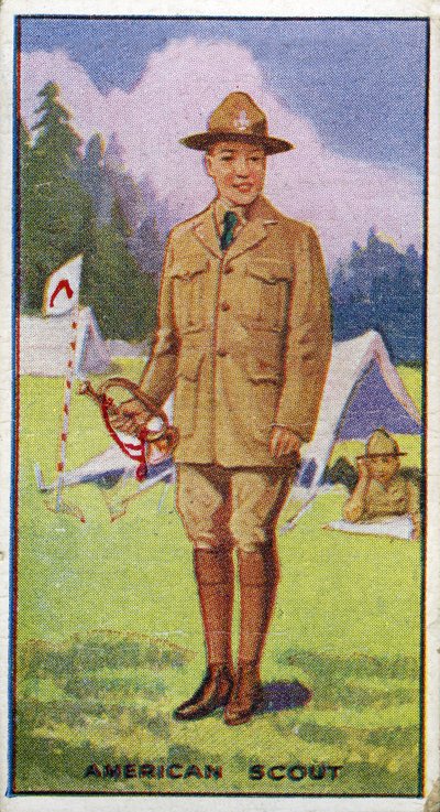 Amerikansk spejder, 1923 af English School