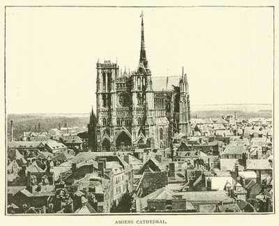 Amiens-katedralen (gravering) af English School