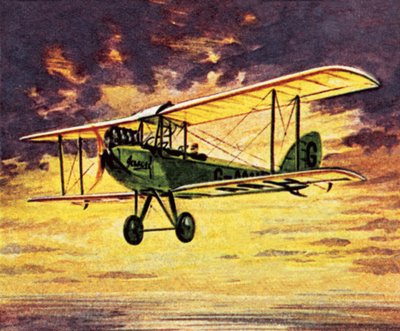 Amy Johnson i sin Gypsy MOth kaldet 