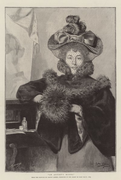 Das Modell eines Künstlers (Stich) von English School