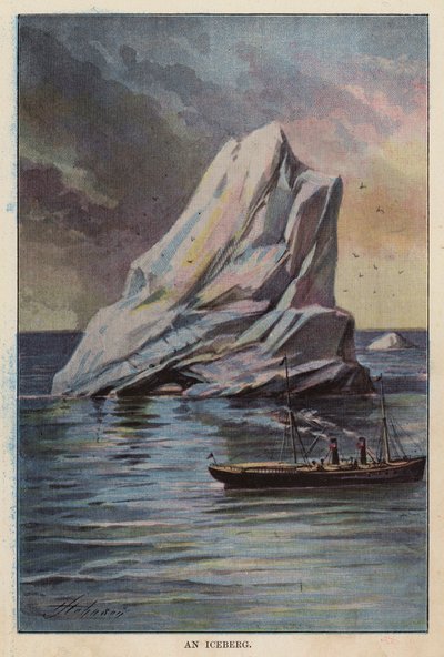 Et isbjerg (farvelitografi) af English School