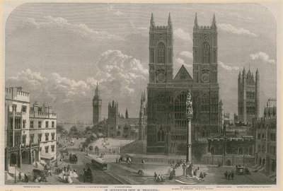 En arkitektonisk gruppe i Westminster af English School