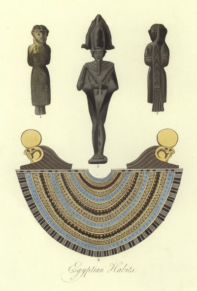 Gamle egyptiske kostumer af English School
