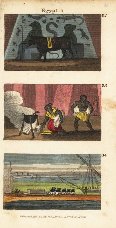Det gamle egyptiske idol Osiris som en okse 82, Omar Saraceneren, der brændte Ptolemæus Soters bibliotek i 642 83, og Napoleons tropper bragte Alexanders grav 84 væk af English School
