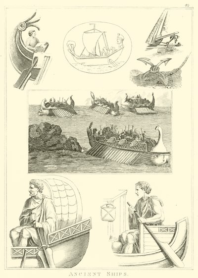 Gamle skibe (gravering) af English School