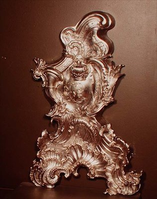Andiron af Philip Jacob Drentwelt, 1747-49 (sølv) af English School