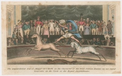 Andrew Ducrow als der wilde Indianerjäger von English School