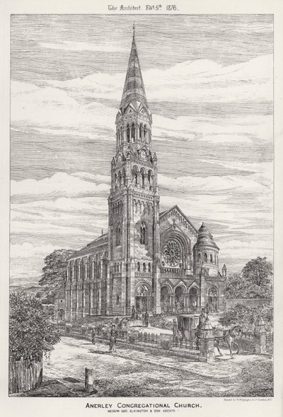 Anerley Congregational Church (gravering) af English School