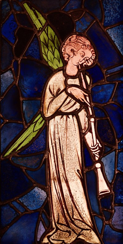 Engel spiller trompet, ca. 1280 af English School